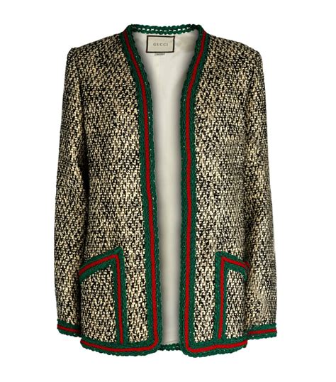 gucci striped sleeve jacket